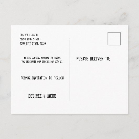 Carte Postale Faire-part Fleurs de soleil rustiques Mariage photo Enregistr (Dos)