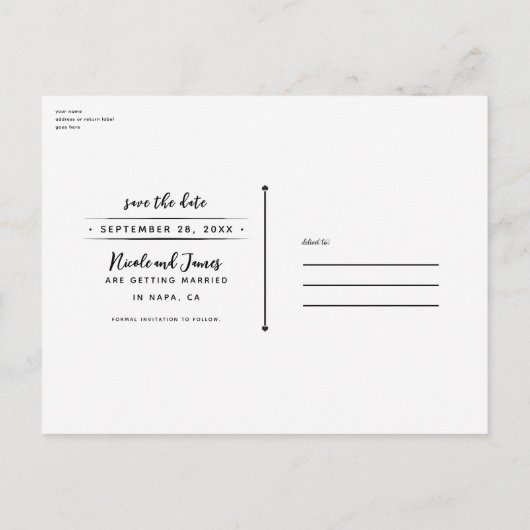 Carte Postale Faire-part Fleurs Enchantées Bold Moody Fleurs Enchantées Enr (Dos)