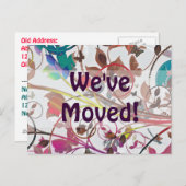 Carte Postale Faire-part Fleurs extrêmes - Fond blanc (Devant / Derrière)