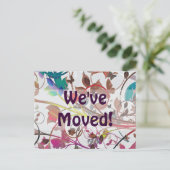 Carte Postale Faire-part Fleurs extrêmes - Fond blanc (Debout devant)