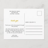 Carte Postale Faire-part Fleurs Florales Mignonne Fille Photo Annonce Naiss (Dos)