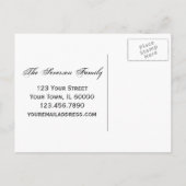 Carte Postale Faire-part Fleurs jaunes rustiques et bois de grange Nouvelle (Dos)