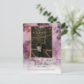 Carte Postale Faire-part Fleurs lunatiques Join Script avec photo Purple He (Debout devant)