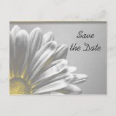 Carte Postale Faire-part Floral Jaune Faits saillants Mariage Enregistrer l (Devant)