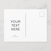 Carte Postale Faire-part Floral rose blanc (Dos)