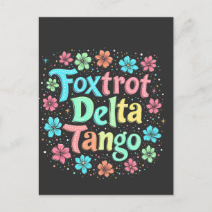 Carte Postale Faire-part Floral Subtle Anti Trump 8647 Anti Maga