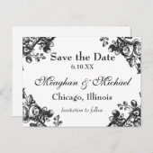 Carte Postale Faire-part Flore Antique de la Végétation (Devant / Derrière)