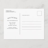 Carte Postale Faire-part Flore jaune et bleu poussiéreux Enregistrer la pho (Dos)