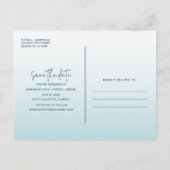 Carte Postale Faire-part Florida Beach Wedding Enregistrer la date (Dos)