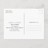 Carte Postale Faire-part Florida Tropical Beach Wedding Enregistrer la date (Dos)