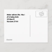 Carte Postale Faire-part Floride pour l'hiver changement d'adresse drôle (Dos)