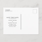 Carte Postale Faire-part Flourver Script Enregistrer Notre Date Découper Ph (Dos)
