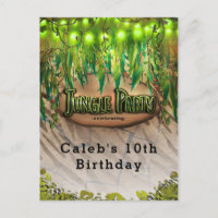 Flyer pour l'événement FÊTE DE LA JUNGLE Feuilles