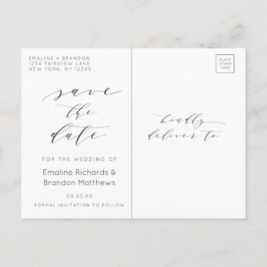 Carte Postale Faire-part Fond Abstrait Aqua Ombre avec Parties scintillant  (Dos)