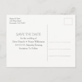 Carte Postale Faire-part Fontaine aquarelle de Forsyth la nuit Save The Dat (Dos)