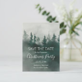 Carte Postale Faire-part Forêt d'hiver Mystic | Fête de Noël (Debout devant)