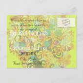 Carte Postale Faire-part Forêt romantique enchantée arbre de l'amour (Dos)