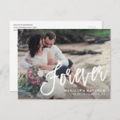 Carte Postale Faire-part Forever Brushed Enregistrer la date Annonce (Devant / Derrière)