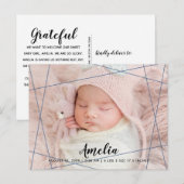 Carte Postale Faire-part Formes géométriques modernes Briquet photo (Devant / Derrière)