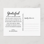 Carte Postale Faire-part Formes géométriques modernes Briquet photo (Dos)