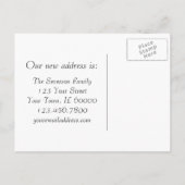 Carte Postale Faire-part Forsythie printanière jaune Changement d'adresse (Dos)