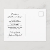 Carte Postale Faire-part Fougère Verte Nouvelle Adresse Simple Botanique en (Dos)