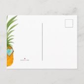 Carte Postale Faire-part Fun ananas maison douce maison déménagement (Dos)