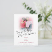Carte Postale Faire-part Fun Come For Booze Photo Enregistrer La Date Annon (Debout devant)