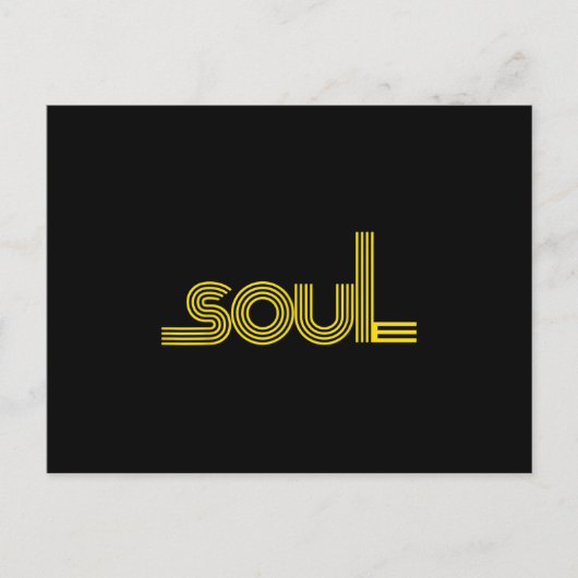 Carte Postale Faire-part Funk Afro Soul Boogie Danse Train de l'amour des a (Devant)