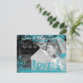 Carte Postale Faire-part Funky Fun Save The Date with Your Photos (Debout devant)