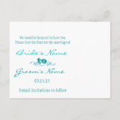 Carte Postale Faire-part Funky Fun Save The Date with Your Photos (Dos)