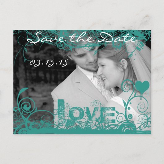 Carte Postale Faire-part Funky Fun Save The Date with Your Photos (Devant)