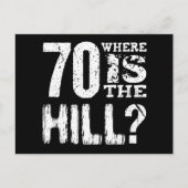 Carte Postale Faire-part Funny 70e année Anniversaire Enregistrer la date V (Devant)