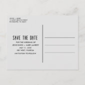 Carte Postale Faire-part Funny Arch Photo Wedding Save the Date (Dos)