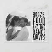 Carte Postale Faire-part Funny Arch Photo Wedding Save the Date (Devant)