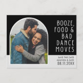 Carte Postale Faire-part Funny Bad Dance Moves Photo Enregistrer la date (Devant)