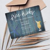 Carte Postale Faire-part Funny Beach Wedding Sauvez les Dates