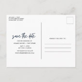 Carte Postale Faire-part Funny Beach Wedding Sauvez les Dates (Dos)