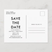 Carte Postale Faire-part Funny Free Opaque Photo Wedding Enregistrer les Da (Dos)