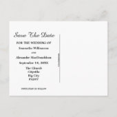 Carte Postale Faire-part Funny mariage marié chien enregistrer la date (Dos)