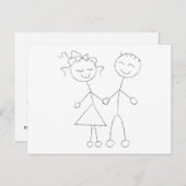 Carte Postale Faire-part Funny Save The Date Card (Devant / Derrière)