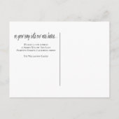 Carte Postale Faire-part Funny Simple Noir Blanc Nouveau domicile Adresse (Dos)