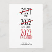 Carte Postale Faire-part Funny Valentine's Day Card 2023 Dans une relation (Devant)