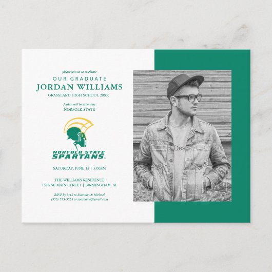 Carte Postale Faire-part Futur diplômé des NSU Spartans (Devant)