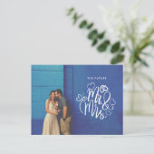 Carte Postale Faire-part Futur M. Mme Mariage Photo Enregistrer la date (Debout devant)