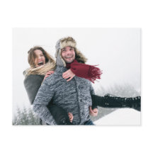 Futur M & Mme Winter Tree Aquarelle bleu neige |