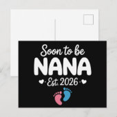 Carte Postale Faire-part Futur Maman 2026 Annonce de Grossesse Drôle  (Devant / Derrière)