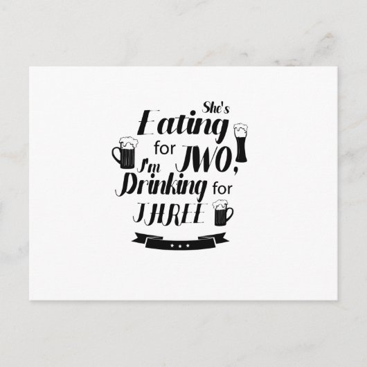 Carte Postale Faire-part Futur papa drôle Grossesse Maternité Hommes qui at (Devant)