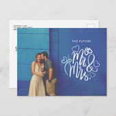 Carte Postale Faire-part Future Mr Mme Photo de mariage Enregistrez la date (Devant / Derrière)