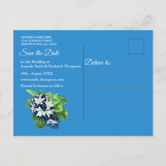 Carte Postale Faire-part Galaxy Portal Enregistrer la date (Dos)